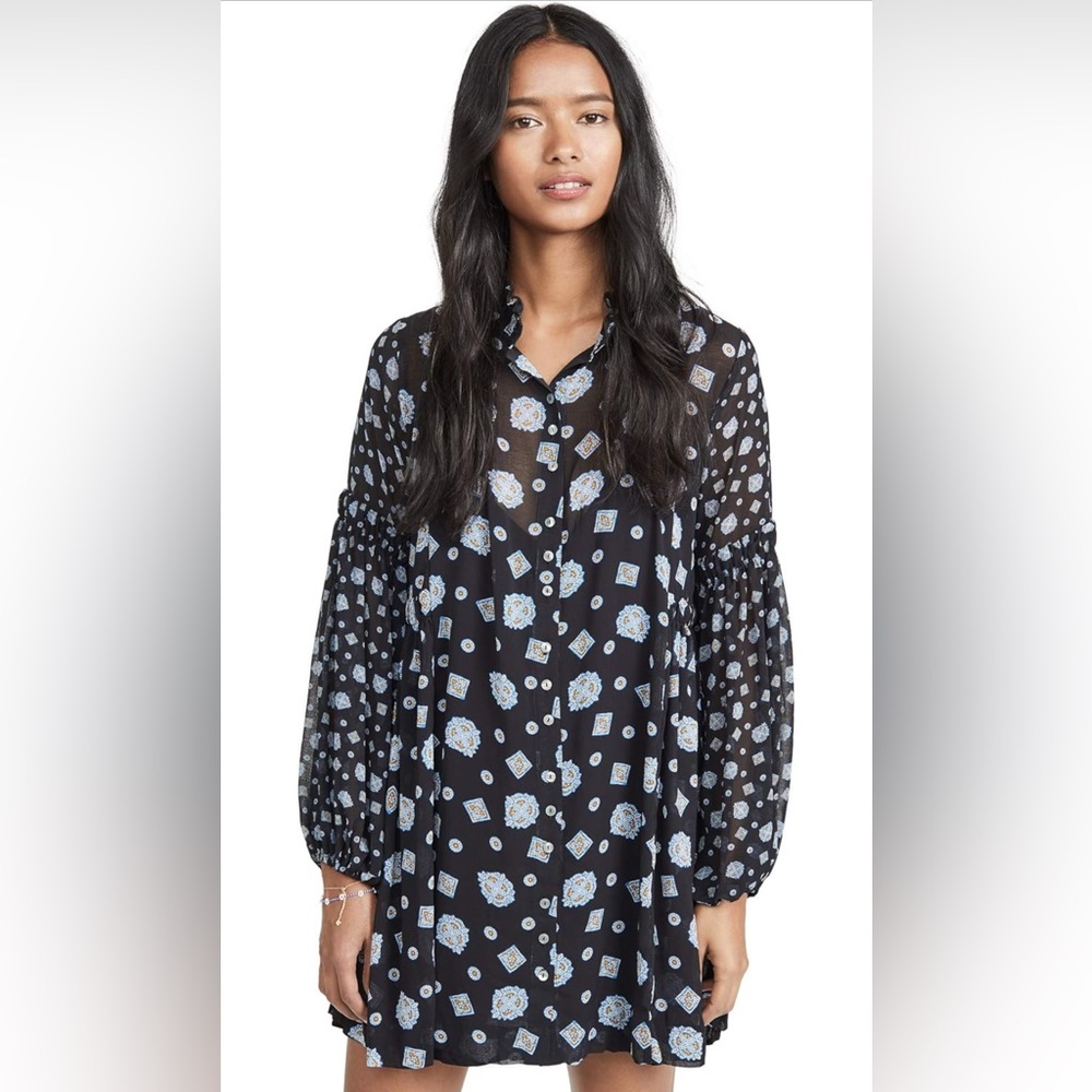 Free People Turn Turn Mini Dress Size XS